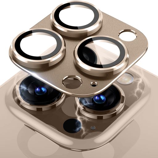 LanQiiカメラカバー用のiPhone16ProMax対応/用のiPhone16Pro対応カメラフィルムレンズカバー金属ケース高透過率露出オーバー防止耐衝撃防塵全面保護アルミ合金+強化ガラス製用の