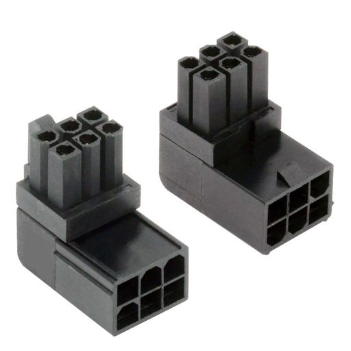 chenyangATX6ピン90度角度付き電源コネクタアダプターGPUグラフィックスカード用2個セット