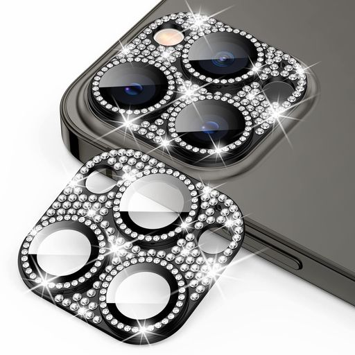 MELEJIAiPhone15Pro用/iPhone15ProMax用カメラフィルムレンズ保護カバー【1枚】ブラック【アルミニウム合金+強化ガラス製】ラインストーンレンズキラキラ保護フィルム可愛いiPhone15 MELEJIAiPhone15Pro用/iPhone15ProMax用カメラフィルムレンズ保護カバー【1枚】ブラック【アルミニウム合金+強化ガラス製】ラインストーンレンズキラキラ保護フィルム可愛いiPhone15