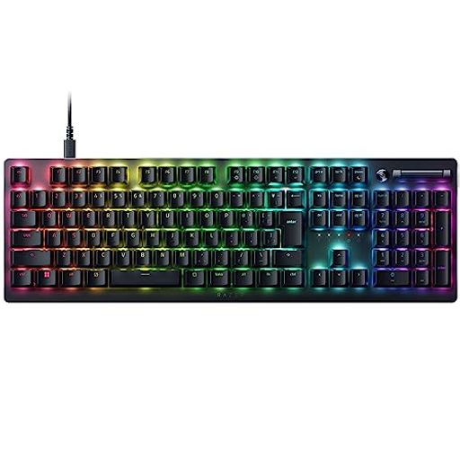 Razer レイザー DeathStalker V2 JP Clicky Optical Switch ゲームや仕事に最適な高速性と応答性が得られすっきりとした歯切れの良い打鍵感の有線ゲーミングキーボード 薄型オプティカルスイッチ ク…