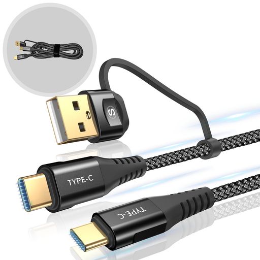 2in1USBTypeC֥2MAviBrexUSB-A/CtoC֥PD&QC3.0б60W®šۥcť֥iP...