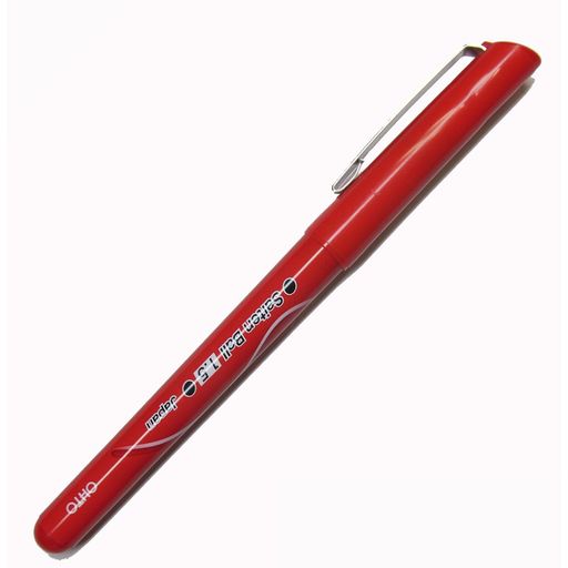 なめらかな書き味の直液式水性顔料ボールペン 【サイズ】全長193.5x軸径10.5x最大幅14mm 【重量】10.5g 【材質】軸・キャップ:PP 天ビス:ABS クリップ:SUS材 尾栓:PE 【生産国】日本 【入数】10本(使い切りタイプ)