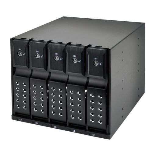 センチュリーiStarUSABPN-DESeriesリムーバブルラック5BayモデルV2BPN-DE350SS-BK2_FP
