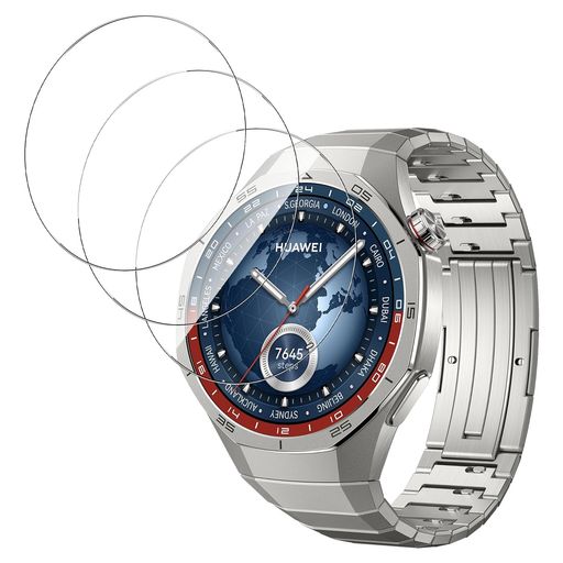 【3枚セット】FORHUAWEIWATCHGT546MM/GT5PRO46MMフィルム液晶保護フィルムLUCKTREEファーウェイウォッチGT546MM/GT5PRO46MM強化ガラスフィルム旭硝子製硬度9H気泡ゼロ