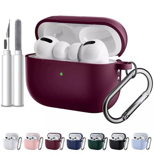 ANYOGROAIRPODSPRO2ケース落下防止緩衝性装着簡単AIRPODSPRO220232022対応ワインレッド