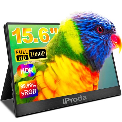 モバイルモニター15.6インチFHD1080Pモバイルディスプレイ軽量サブモニター持ち運び小型モニター薄型HDMIUSB-CPCポータブルモニターSWITCH/PS5/MACに対応IPS液晶パネルHDRモード