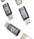 27Wきゅうそく充電アダプターUSBCLIGHTNING急速充電器コネクタ(3個セット)タイプCメスライトニングオスプラグたいぷC変換アダプタTYPECTHUN...