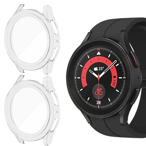 Miimall【2枚セット】一体型ケース対応SamsungGalaxyWatch5Pro45mm用フィルム+ケース一体型ケースギャラクシーウォッチ5Pro45mmガラスフィルム耐衝撃高透過率超薄型PC材質傷防止指紋防止 Miimall【2枚セット】一体型ケース対応SamsungGalaxyWatch5Pro45mm用フィルム+ケース一体型ケースギャラクシーウォッチ5Pro45mmガラスフィルム耐衝撃高透過率超薄型PC材質傷防止指紋防止