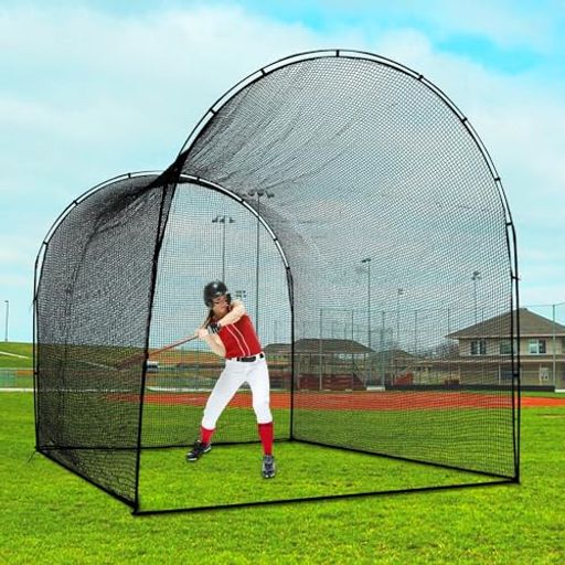 バッティングゲージ 野球ネット 防球ネット 練習 フェンスネット 屋外 軟式ケージ ...