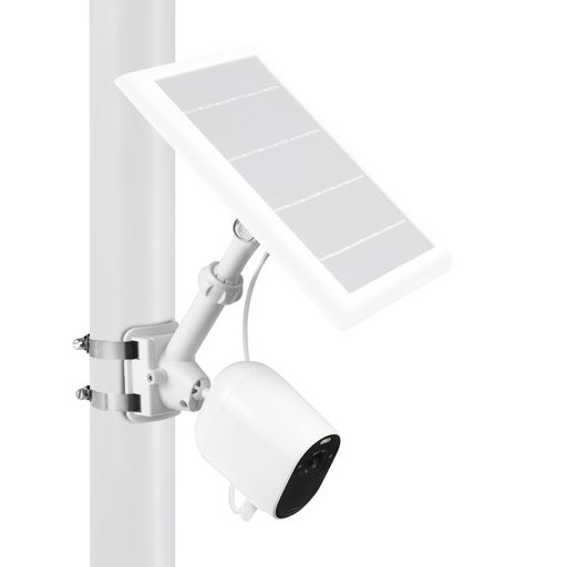 Wasserstein 2-in-1 ユニバーサルポールマウント カメラ&ソーラーパネル用 Wyze、Blink、Ring、Arlo、Eufyカメラに対応 (ホワイト)