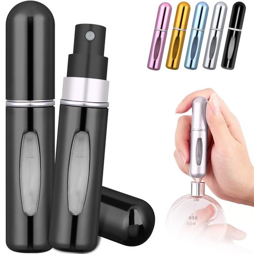 アトマイザー香水ボトル底部充填ワンタッチ補充香水噴霧器持ち運びに便利香水漏れない詰め替え小分けミニ持ち歩きボトル入れ替え香水用容器スプレー液体が見える携帯用アトマイザー…