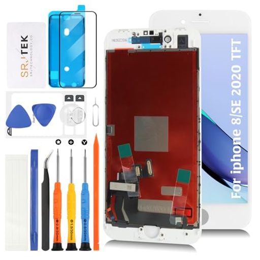SRJTEKFORIPHONESE第二世代(2020)/8画面互換液晶交換【TFT品質・ホームボタン非搭載】LCDディスプレイタッチスクリーンデジタイザー総成修理用パネルA2275A2296A2298