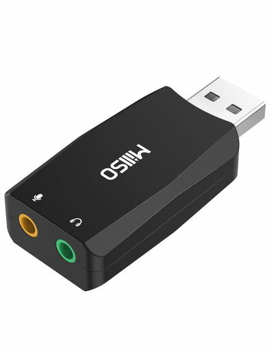 MILLSOUSBオーディオ変換アダプタ内部録音USB3.5MM変換ケーブル3.5MMイヤホン+3極(TRS)マイク変換アダプタAMSR/LIVE/YOUTUBE/TIKTOK/レコードプレーヤー/電子ピアノに対応ブラック