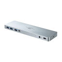 サンワサプライUSBTYPE-C専用ドッキングステーション(HDMI/DISPLAYPORT対応・PD対応)USB-CVDK6(2)