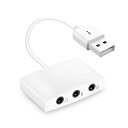 Iseebiz外付けサウンドカードUSBサウンドカード1入力2出力オーディオ分配器USBオーディオ変換アダプタ3.5mm7.1ch4極TRRSミニジャックヘッドホンマイク端子PS4MacMacWindows対応