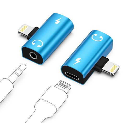 Ocbuo Lightning-3.5MM変換アダプター 2in1ライトニングイヤホン変換 急速充電同時音楽 iPhone変換アダプタ イヤホンジャック Lightning-auxイヤホン・ヘッドホンアダプター ライトニング