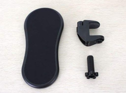 パソコンデスク用アームレストリストレスト肘掛け(ブラック)