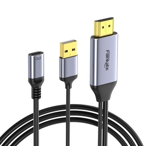 fairikabe HDMI to USB-C 変換アダプター 4K60Hz ARグラス用 HDMI出力をUSB Type-Cモニターへ USB Cメス設計 Viture・Xreal・Rokid対応 PS5・Xbox・Switch・Steam Deck対応