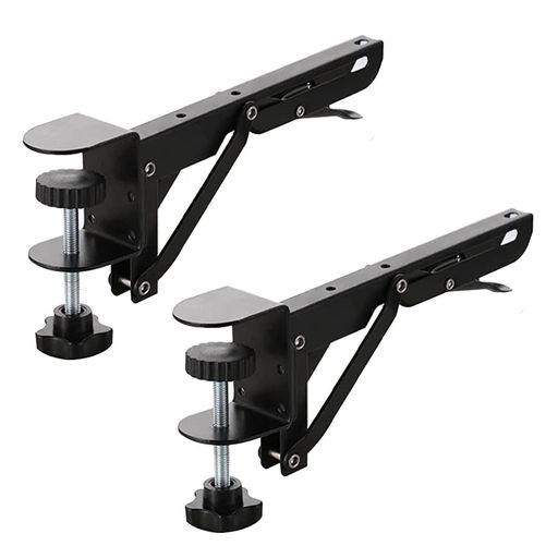 Multデスクエクステンダー卓上ラック折り畳み肘置き台キーボードスタンド棚受け金具机上pcラック穴を開..