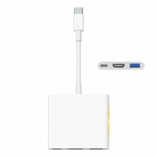 HDMI USB-C Digital AV Multiportアダプタ 【高機能新版】 ​​​​​​​タイプc HDMI 変換 充電しながら 4K 100W急速充電 USB3.0 設定不要 遅延なし Switch/iPhone 16/iPhone
