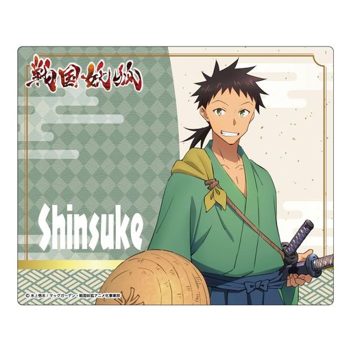 みどびよ!(Midobiyo)キャラクター雑貨戦国妖狐真介マウスパッドH180xW220mmポスター合成紙