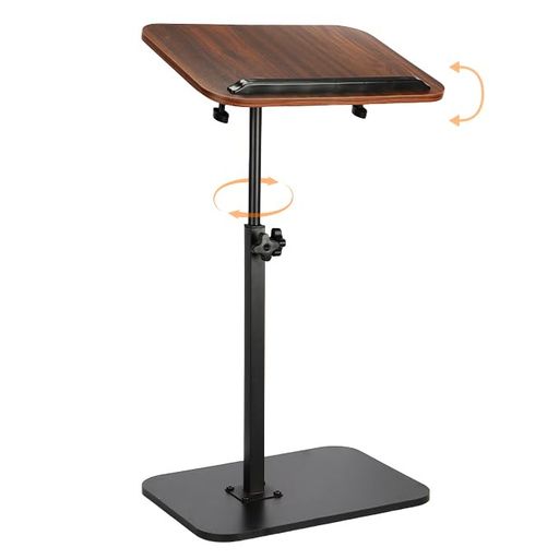 SmartMasterサイドテーブルC型昇降式360°回転ソファー高さ調整テーブルパソコンデスク小物入れテレワー..