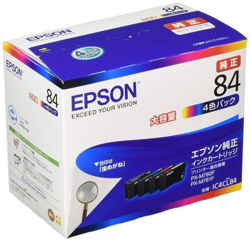 樂天商城 - エプソン純正インクカートリッジ虫めがねIC4CL844色パック大容量
