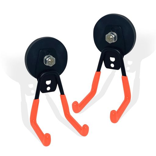 aninako強力マグネットフック2個入りドリル、ガーデンツール、ホース、釘板、車庫、作業場に使用される..