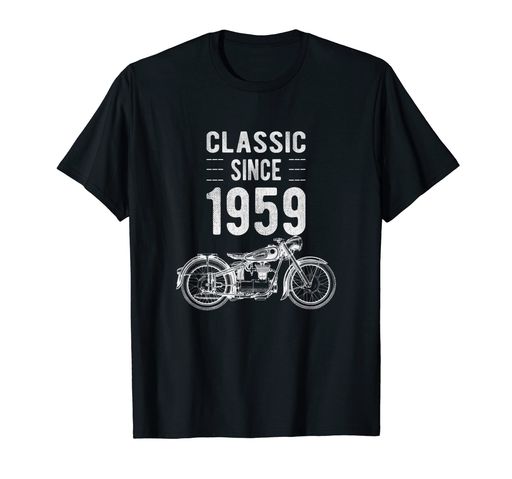 クラシック 1959 シャツ オートバイ バイカー 63歳の誕生日 シャツ Tシャツ