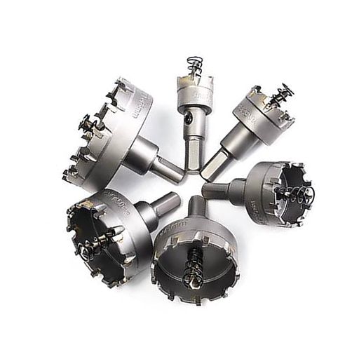 6pcsホールソーセット超硬ホルソー超硬ドリル穴あけ切削工具22mm、30mm、35mm、45mm、50mm、65mmDIY穿孔掘削電動ドリル用