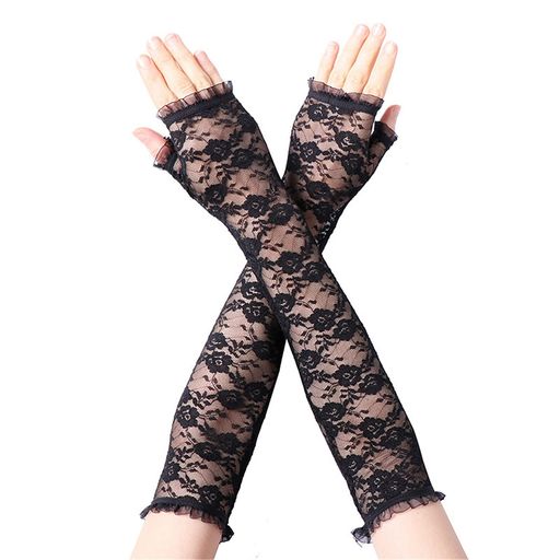 【サイズ】全長約40cm。 【素材】高品質のレース生地を採用し、軽くて通気性が良く、蒸れにくいです。 【日焼け防止】このアームカバーは紫外線から効果的に保護でき、日焼けを避けて腕を保護する必須アイテムです。 【快適】アームカバーは伸縮性があり、不快感なく肌にフィットします。シンプルで美しいレースが上品さをプラスし、女性に大人気です。 【幅広い用途】短い旅行、運動会、散歩、スポーツ、アウトドア、通勤、通学、自転車などに最適です。結婚式、バーミツバ、パーティーなどの装飾手袋としても使えます。