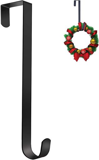 【クリスマス雰囲気満点】金属製のリース ハンガーは、リース、フェスティバル、イベントの装飾補助として最適です。 門をガーランドで飾るだけで、あっという間にクリスマス気分に包まれます。 写真を撮るときに壁に掛けるのも素晴らしい背景です。 【ドアに適切なサイズ】:長さは約38cmと30cm2サイズがあります。ハンガーの厚さはわずか 0.1cmで、ドアの厚みが5cm以内のものに装着可能です。(購入時に慎重にドアの厚みを測定してください)。超薄型設計簡単にドアを閉じることができます。完璧な長さで、ほとんどのドアに適しています。組み立てる必要はなく、標準のドアの上をスライドするだけです。 【丈夫な素材】: クリスマスリースフックは、金属製の錬鉄素材で丁寧に作られ、ドアフックに高硬度と高耐摩耗性の特徴を与えています。表面にコーティング処理され、防食、防錆、頑丈、耐久性、曲がりにくいため、クリスマス花輪を吊るすのに最適です。滑らかな表面のドアリースホルダーは指を傷つけません。繰り返して使用できます。 【操作簡単】:金属製のフックをドアに引っ掛けて、リースをドアフックに掛けて簡単に掛けるだけです。
