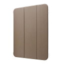 IPAD10.9INCH(第10世代)背面クリアフラップケース「CLEARNOTE」グレージュ