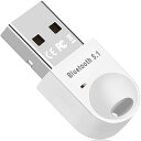 GUROYIBluetooth5.1USBアダプタBluetooth5.1技術超小型ブルートゥース子機PC用/ナノサイズ/Ver5.1/Bluetoothアダプタ最大通信距離20m低遅延無線apt-XEDR/LE対応(省電力)(2)