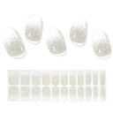 Chisaflyジェルネイルシール硬化タイプネイルシール貼るだけ22枚セットジェルネイル硬化キラキラ可愛いぷっくりセルフスティック付き剥がし長持ちライトマニキュ...