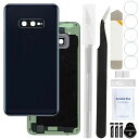 ZHUROUPUforSamsungギャラクシーS10eG970FG970UG970Wのための前取付けられたカメラレンズそして防水前切断の付着力のステッカーが付いているforSamsungギャラクシーS10eの背部ガラス