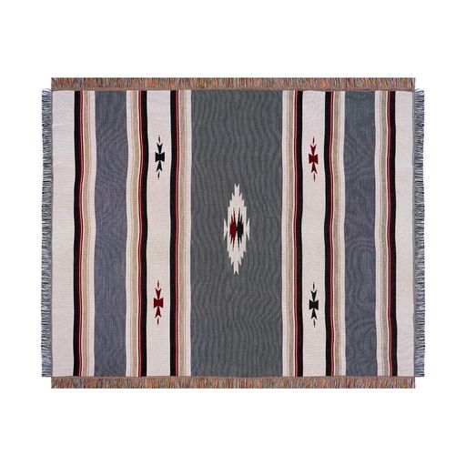 PeelForestキャンプブランケットピクニックネイティブ柄オルテガ柄キャンプアウトドアグレイ130X160cm......