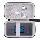 用のau/UQSpeedWi-Fi5GX11/SpeedWi-Fi5GX12モバイルルーター保護キャリングケース収納ケース-waiyuJP(グレー)