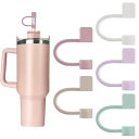ER SILICONE STRAW COVERS CAP COMPATIBLE WITH STANLEY 20 30&40 OZ CUP STRAW TOPPE...
