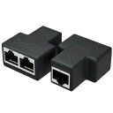 RJ45 LANケーブル延長コネクタ LANケーブル延長コネク LANイーサネットソケットコネクタアダプタ 2本セット ノートパソコン、デスクトップパソコン、ルーター、スイッチなど、さまざまな機器に対応