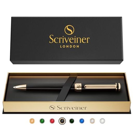 Scriveinerの美しい高級万年筆で、本物の高級万年筆の感触をぜひご体感ください。真鍮にシルバークロームと本物の金メッキを施し、英国ブランドならではの最高級の品質と控えめな高級感をお楽しみいただけます。 アイデアを楽に書き留めることができます – この万年筆には18K金メッキされたSchmidt製のペン先(細)が付属します。Schmidt製コンバーターとスペアカートリッジ2点(ブラック1点、ブルー1点)付属。 ドイツ製のSchmidtのインクシステムで万年筆があらゆる質の紙でスムーズな書き心地を実現。書き心地を追求した最適な重みとバランス − この高級ペンは、毎日書くことが好きな方を念頭に設計されています。 卓越した優美さ、上品さ、そしてさりげない高級感 – Scriveinerのペンは英国・ロンドンでデザインされており、時代を超えた英国の伝統的なデザインを取り入れています。。