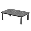WALIモニタースタンドライザーノートパソコン3段階高さ調節可能オフィス用品用(STT003)1パックブラック(3)