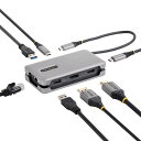 スターテックマルチポートアダプター/USB-C接続/シングルモニター/4K60HzHDMI2.0b/100WUSBPDパススルー/USB3.2Gen2(2)