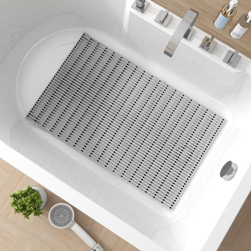 環境に優しく耐久性のある浴槽内滑り止めマット:ストレスで破裂したり、数週間後に変形する脆い風呂滑り止めマットにサヨナラ。Aimisskの浴室内マットは高密度PVCチューブを使用しており、優れた快適さと足のサポートを提供。安全性・快適性・耐久性を兼ね備えた浴室マットを実現しています。風呂滑り止めマットの底部には柔らかく強力なゴム製の滑り止めストリップが複数あり、床やバスタブを傷つけることなく、足元にしっかりとした支えを提供して安定性を確保します。高齢者や子供にとって、シャワーでの滑り防止に安全な選択肢です 温度変化対応浴室用防滑マット:熱いお湯を張った浴槽やシャワー使用時にマットを何枚も準備する煩わしさから解放。浴室と浴槽の両用可能な柔軟設計で、耐候性に優れた特殊素材が屋外の湿潤環境でも安心。滑りやすい場所での転倒リスクを軽減し、安心して寛げるバスタイムを実現します。バスタブの防滑マットの底には、複数の防滑ゴムストリップがあり、浴槽底面に確実に密着しながらも、バスタブの表面を傷めることはなく、ずれにくい設計。