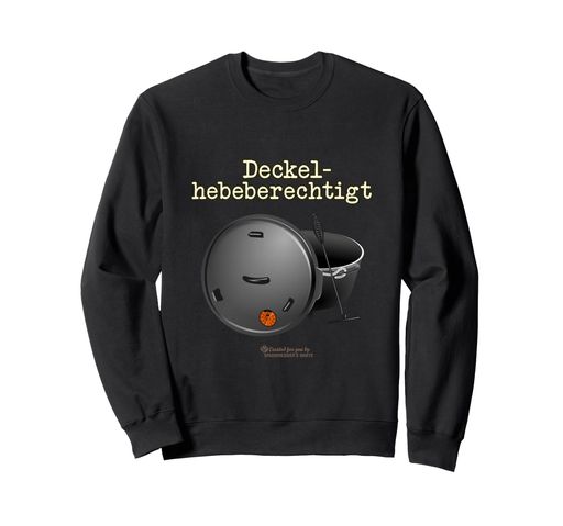 「Deckelhebeberechtigt」という面白い言葉が、丁寧に描かれたクラシックなラウンドダッチオーブンをリアルに見せます。 その結果、プロレベルを参考にして、衣類やその他のグッズを完璧なファンアイテムに変えるデザインになりました。 ダッチオーブン(ファンはドップとも呼ばれます)を扱うには、特定のスキル(新しいドイツ語:スキル)が必要です。 従来のグリルとは異なり、食品の視覚的なコントロールは非常に限られた範囲でしかできません。