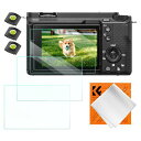 K&FConceptガラスフィルム(3枚セット)対応ZV-E1A7IVA6700A7CIIZVE10II高透率9H強化ガラス耐衝撃飛散防止自动吸着...