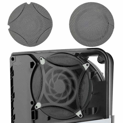【カスタマイズ防塵フィルター】PS5スリムディスクやデジタルコンソールの換気口に合わせて丁寧に設計された防塵フィルターです。 【効率的な保護】PS5スリムファンダストフィルターは、優れた通気性を維持しながら、ホコリやペットの毛を効果的にブロックし、ファンの寿命を延ばし、ゲームパフォーマンスを向上させます。 堅牢なスチールフィルター:0.6mmの穴で精密に設計されたこのスチール製のダストフィルターは、破損に対する永続的な耐久性を保証し、信頼性の高い保護を提供します。 注:ファンダストフィルターを取り付ける前に、ファンの出口のほこりをきれいにする必要があります。これにより、ほこり、猫の毛、その他の異物の侵入を効果的にブロックできます。 取り付け簡単:PS5ファンダストフィルターの取り付けはとても簡単です。フィルムを接着剤で剥がし、ファンダストフィルターをファンにかぶせ、ファンダストフィルターの端を押して、ダストフィルターがファンにしっかりと接着していることを確認します。