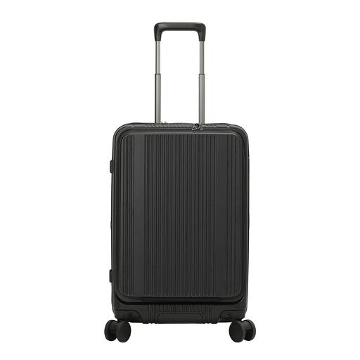  スーツケース Inter City BS フロントオープン 拡張機能付き 54-62L 54L 4.4kg マットブラック