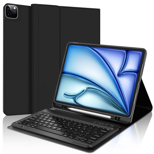 [2026年昇級版] iPad Air 13インチ キーボード 2024 M2 2025 M3 iPad pro 12.9 キーボード Bluetoothキーボードカバー ipad pro キ ーボード 12.9インチ オートスリープ スタンド機能