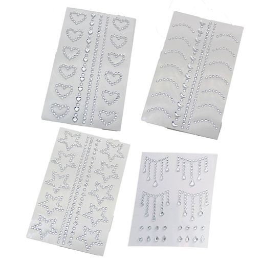 【多様なデザインの組み合わせで異なるニーズに対応】このシールキットには、星形鼻根シール、三日月形鼻根シール、ハート形鼻根シールが1枚ずつ含まれています。さまざまなデザインを組み合わせることで、個性や魅力的なメイクを簡単に楽しむことができます...